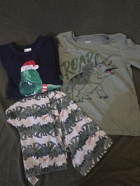 3 Piece Dinosaur Bundle Kids Pajamas
